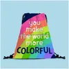 Andere feestelijke feestartikelen Lgbt Dstring Bag Pride Rainbow Design Creatieve opslag Homoseksueel Polyester Stretch Rugzak Drop Del Dheir