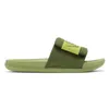 Designer Sandal Slip Sliders For Men Kvinnor lugnar mule all svart olja grön ljus plattform sandaler mens tränare flip flops strandskor