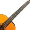 41 inch 28 series full solid wood black fingered yellow acoustic wood guitar