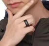 Titan Edelstahl Ringe Der Kompass Mit Cool Wire Männer Junge Punk Rock Ring Schwarz Schmuck Geschenk9192261