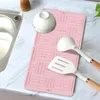 Tafelmatten Gegroefde droogmat Opvouwbare siliconen afvoer Hittebestendig kussen Servies Keuken voor thuis morsen