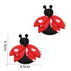 Hair Accessories Cute Ladybug Clips For Baby Girls Ribbon Hairpin Children Barrettes Headwear Kids Headdress