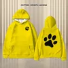 Women's Hoodie Autumn and Winter Cotton Warm Hoodie Sportstil Kvinnors hoodie överdimensionerade kvinnor hoodie tryckt katttrycksmönster 240119