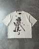 T-shirts pour hommes Harajuku Nail Impression Chemise surdimensionnée Femmes Streetwear Grunge Graphique Pro Choix Goth Gothique Y2k Tops Hommes Vêtements