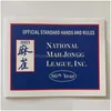 Andere verpakkingsproducten Groothandel Mahjongg League 2023 Grote kaarthanden en resofficial Mahjong-kaarten Foradt National Dh4My