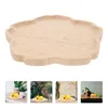 Dinnerware Sets Wooden Snack Plate Fruit Tray Household Storage Home Decor