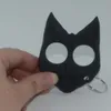 Creative Self Defense Finger Tiger Buckle Wolf Hand Brace Single Emergency Window Breaker Black Cat Head Key Chain V5MT