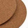 Table Mats Mat Cork Coasters Anti-slip Surface Heat Insulation 60Pcs For Wood Color 10cm Backing DIY Practical