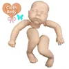 19 بوصة Reborn Limited Edition Sleeping Baby Doll Kit أجزاء غير مكتملة مع جسم قماش 240119