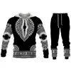 Survêtements pour hommes Casual Sweats à capuche Ensemble Impression 3D Style Vintage Africain Couple Sportswear Costume Hip Hop Manches Longues Automne / Hiver Vêtements