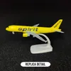 Scala 1 250 Modello di aereo in metallo Replica Spirit A320 Aereo Aviazione Decorazione Collezione d'arte in miniatura Kid Boy Toy 240201