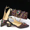 Dress Shoes African Fashion High Heels And Bags Italian In Women Summer Nigerian Party Bag Sets Large Size 37-43