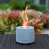 Concrete Tabletop Fire Pit Bowl Table TopPortable Rubbing Alcohol Fireplace IndoorOutdoor Decor Long Time Burning Smokeless Odorless