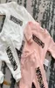 2023 Luxury Designer Clothing Set for Juniors Retail Whole Newborn Baby Hoodie Pants Cotton Thin 2 -Piece Bodysuits Toddle Inf6144837