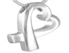 IJD9096 Stainless Steel Cremation Jewelry Necklace Bow Ribbon Crystal Memorial Souvenir for Urn Ashes Pendant Jewelry9763633