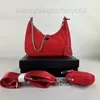 24SS Designers Bag Luxurys handväska 3 stycken väska mode kvinnor baguette nylon totkedjekopplingar sutra axel stil plånbok armhåla månskropp väskor