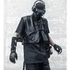 Chalecos para hombres 2024 Techwear Estilo Táctico Punk Hip Hop Chaleco de carga Hombres Batik Recubrimiento Multi Cremalleras Calle al aire libre Casual Chaleco corto