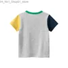 T-shirts TUONXYE Mode Jongens T-shirt met korte mouwen Leuke Cartoon Trein Patroon Katoen Breien Zacht Casual Kindertrui Kleding Q240218