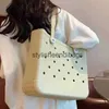 Totes L/XL Large Beach Bogg Bags Summer Waterproof EVA Female Tote Shoulder Handbag Travel Women Storage Shopping Bogg Beach Tote BagH24218