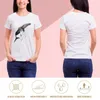 Polos pour femmes Baleine à bosse en points T-shirt Chemisier Mode coréenne Vêtements vintage Été pour femmes