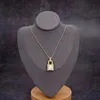 2024 Luxurys Pendant Necklaces Fashion for Man Woman Lock Necklace Lレターデザイナー