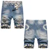 pantaloncini jeans neri per uomo pantaloncini da uomo dsqs Pantaloncini jeans da uomo moda Hip Hop Rock Moto Distressed Denim Biker DSQ estate blu cool ragazzo jeans corti abbigliamento normale