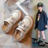 Children's Leather Shoes for Toddlers Girls Party Flats Kids Loafers 2024 Fashion Shiny Bowknot Princess Shoes Size 26-33 240129