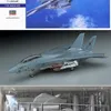 Hasegawa 00532 Plastmodell 1/72 F -14A för Tomcat låg synlighet US Navy -Borne Fighter för militär modellering Hobby DIY 240118