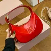 MIUI Bolsa De Axilas Designer Mulheres De Alta Qualidade Laca De Couro Hobo Bolsa De Ombro Único Letra 3D Logo Bolsa De Moda