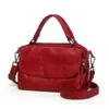 Bolsas de noche Nesitu Promoción de alta calidad Rojo Negro Gris Marrón Suave Cuero genuino Pequeño Bolso de mujer Tote Hombro Messenger M8916