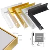 Canvas Floater Frame DIY Kit Metal Gold 50x70 60x90 Large Floating Frames for Wall Print Picture Oil Painting Artwork Home Decor 240122