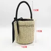 Totes andmade Femmes andbag Seau Sac De Paille Femme Été Beac Sacs Boemia Tissé Bow Top-andle Fourre-Tout Knied Cordon BasketH24218