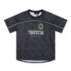 Trapstar camiseta masculina camiseta de manga curta marca de moda trapstar futebol camiseta no. 22 gradiente malha de manga curta camiseta masculina esportes 001