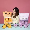 Kawaii Animal Balls Pudding Candy Bag Gefüllte Minipuppe von Donut Boba Milk Tea Bat t Cat Nap Plushie 240202