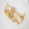 Trompeta Il belin de latón dorado de alta calidad con estuche y boquilla, instrumentos musicales 00