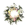 装飾的な花の祭りドアハンディングフェルターフラワーサインイースターエッグホームデコア飾り飾り
