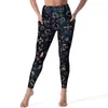 Pantalon actif zodiaque astrologie Yoga femmes étoiles imprimé Leggings Push Up nouveauté Legging élastique personnalisé entraînement Sport