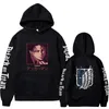 Felpe con cappuccio da uomo Felpe Attack on Titan Anime Felpa con cappuccio 2023 Vendita calda Pullover Felpe Levi Ackerman Grafica stampata Top Casual Hip Hop Streetwear T240217