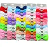 Hair Accessories 10PCS Set Solid Color Cloth Bow Small Clips For Baby Girl Kids Cute Kawaii Handmade Hairpin Barrettes Fashion