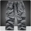 Men's Summer Quick Dry 3/4 Pants Lightweight Shorts Hiking Fishing Travel Casual Cargo Shorts Pants Men Gym Shorts 7XL 8XL 240124