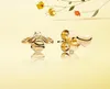 Boucles d'oreilles en gros en argent sterling 925 plaqué or 18 carats personnalité de tempérament d'abeille jaune pour bijoux boucle d'oreille de haute qualité1955998