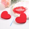 Parti Dekorasyonu 5/10 PCS/LOT Love Hearts 3 Meter Kırmızı Halat Sevgililer Günü Kalp Asma İp Çelenk Düğün Süslemeleri Diy Dekor