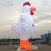 wholesale Coq gonflable géant adapté aux besoins du client de bande dessinée 6m annonçant le modèle de mascotte animale ballon de poulet blanc pour l'affichage extérieur