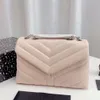 Luxury 3A White Designer Bag Chain Crossbody kuvert Kvinnor Väskor axelhandväska Purses Flip WalletsFashion Letter äkta läder quiltade paketpåsar