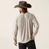 oringinal ariat Charger tshirts للرجال تجفيف سريع القمصان طويلة الأكمام غير رسمية بالإضافة إلى المحملات الكبيرة المتوسطة تسلق صالة الألعاب الرياضية 240129