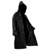 Raincoats 145 68CM EVA Unisex Raincoat Thickened Waterproof Rain Coat Women Men Black Camping Rainwear Suit Outdoor Slicker
