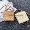 Bolsas de ombro bolsas de palha de verão para mulheres feitas à mão oco à beira-mar bolsa de praia nova alça trançada sacola de compras bolsa de ombro bolsaH24219