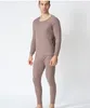 Мужская одежда для сна, комбинированная цена, супер большой хлопок, осень-зима, однотонный комплект нижнего белья с круглым вырезом, мужской удобный комплект большого размера XL-7XL