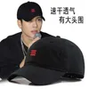 5560cm 6065cm large size baseball cap male spring summer and autumn polyester hat big head men plus sport caps 240130