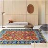 Mattor Bohemian Style Rug vardagsrum Golvmatta Anpassat kök Balkong Restaurang 3D Tryckt Anti Slip Home Decoration DHY4A